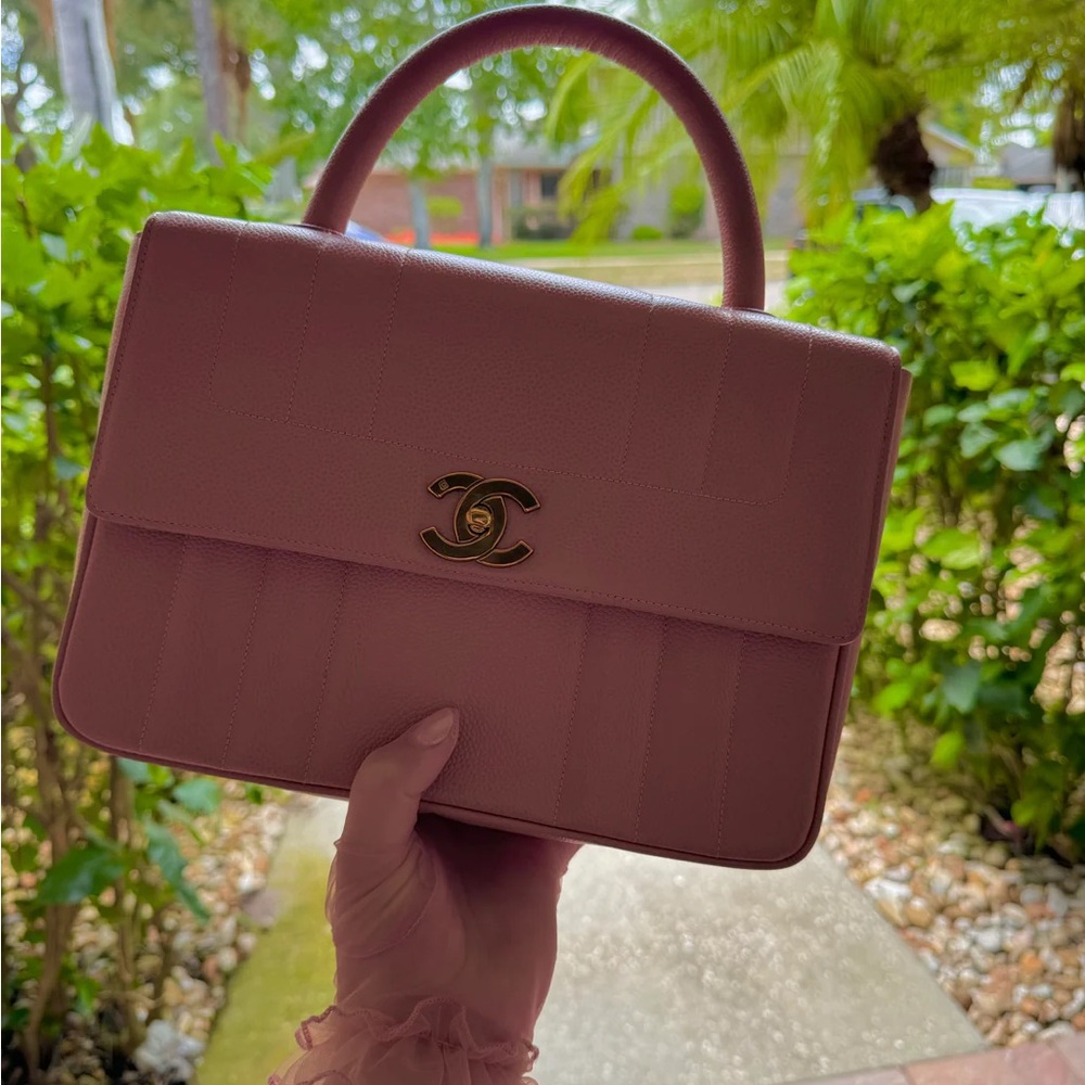 Chanel Vintage Caviar Vertical Quilted Kelly Flap Bag - Picture 2 of 7
